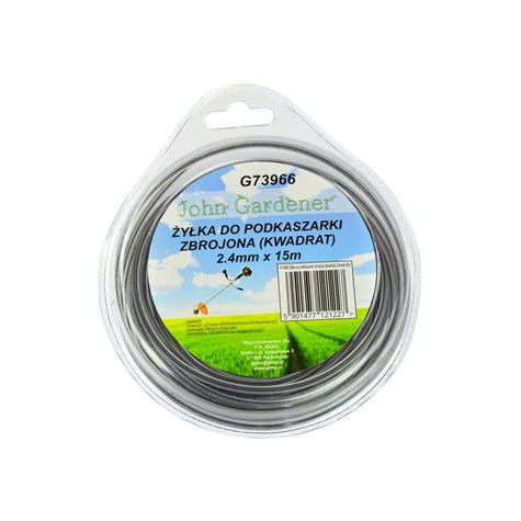 Żyłka do podkaszarki zbrojona (kwadrat) 2,4mmx15m (10/80)