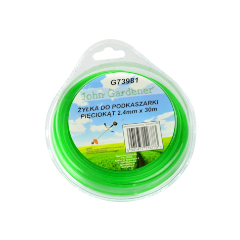 Nylon line green pentagonal 2.4mm*30m