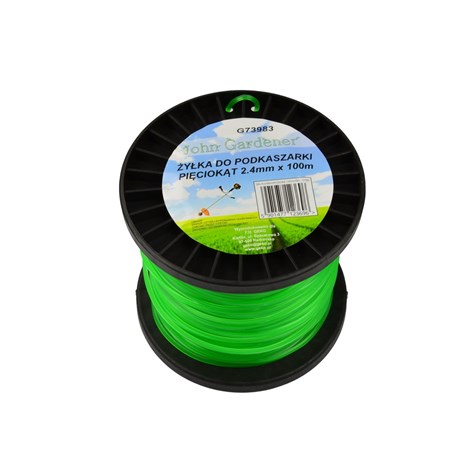 Nylon line 2.4mm 100m pentagonal