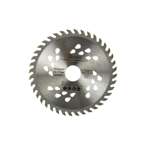TCT Circular Saw Blade with Holes 125x22x40T