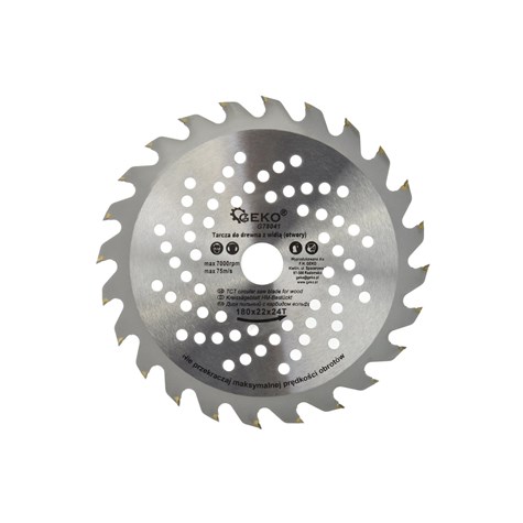 TCT Circular Saw Blade with Holes 180x22x24T
