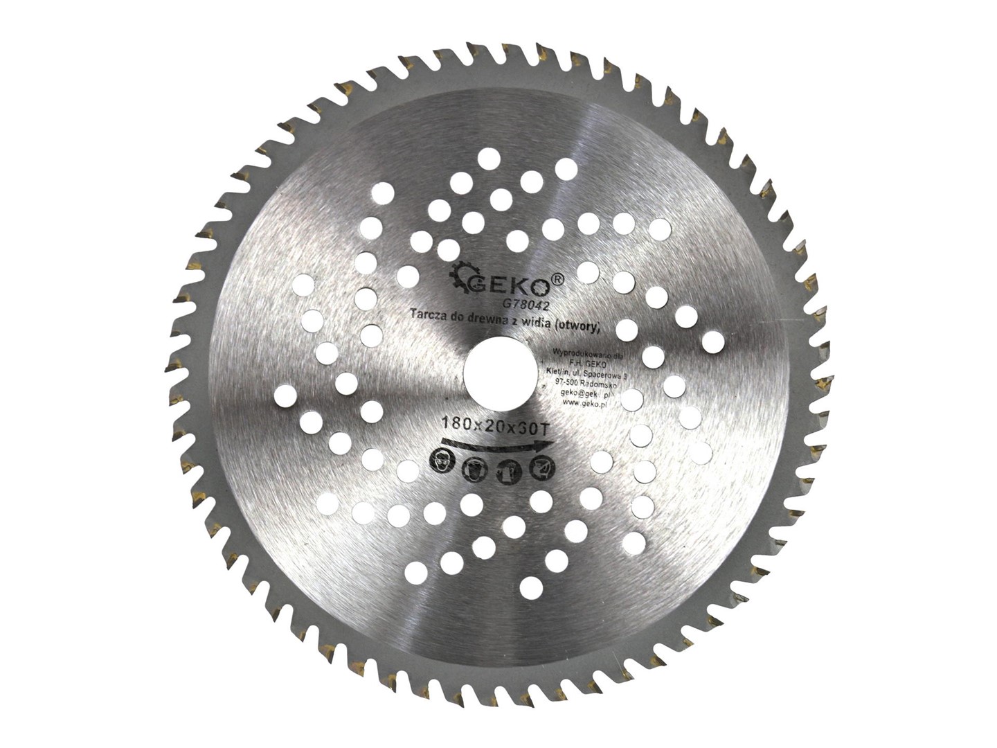 TCT Circular Saw Blade with Holes 180x20x60T