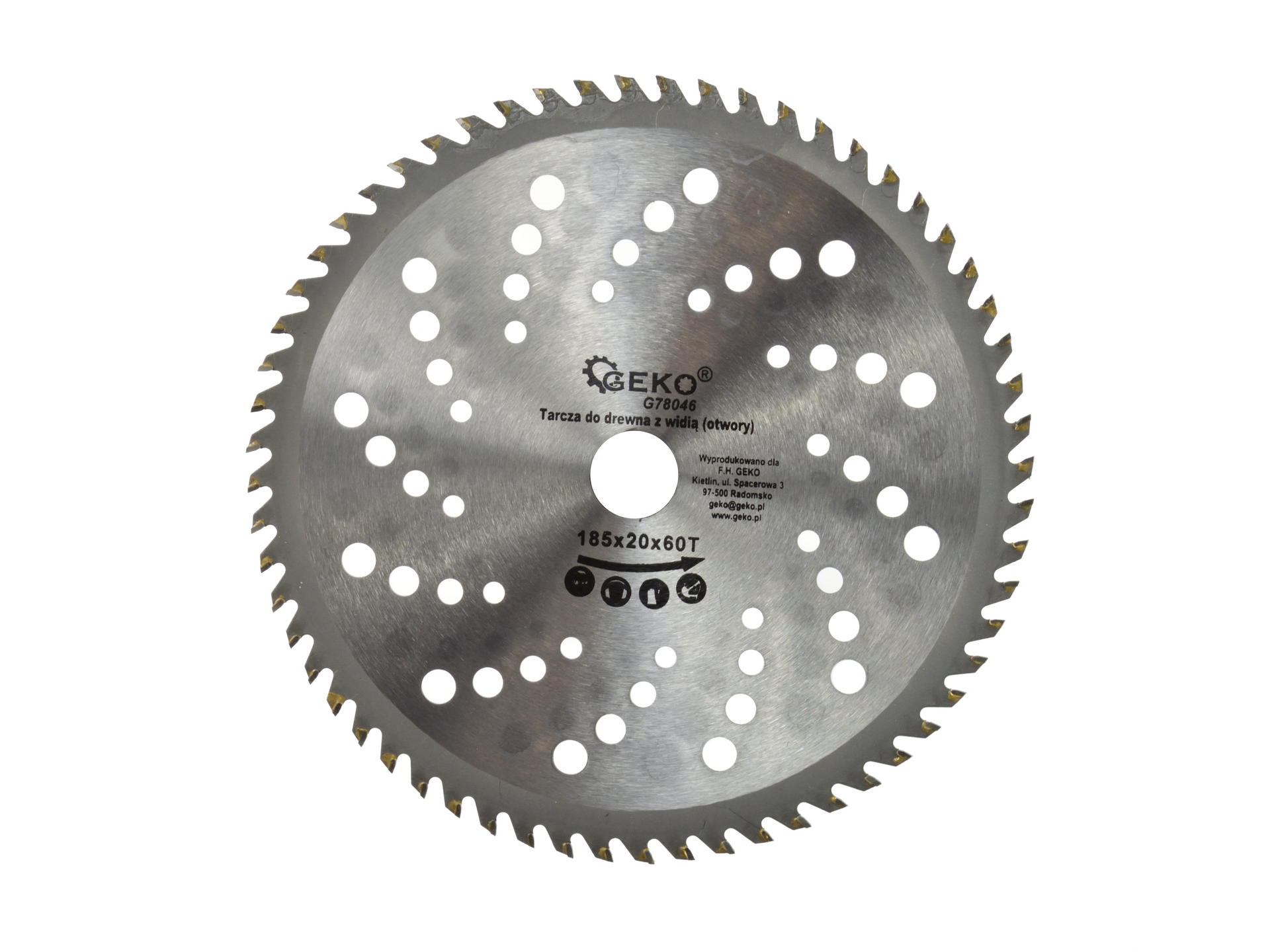 TCT Circular Saw Blade with Holes 185x20x60T