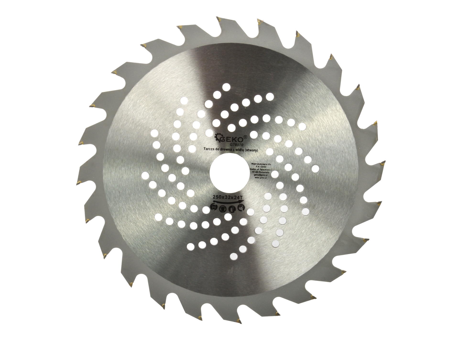 TCT Circular Saw Blade with Holes 250x32x24T