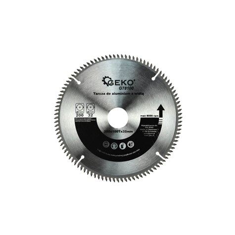 TCT Aluminium Circular Saw Blade 200x32x100T + 5 reductions 32/ -30 -25,4 -22,2 -20 -16