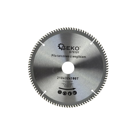 TCT Aluminium Circular Saw Blade 210x32x100T + 5 reductions 32/ -30 -25,4 -22,2 -20 -16