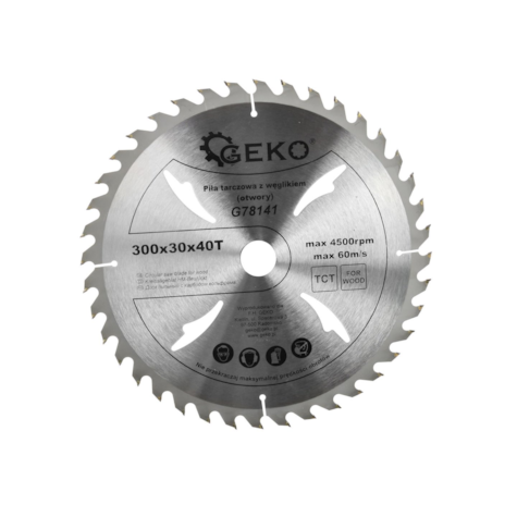 Circulation Saw Blade with Holes 300x30x40T