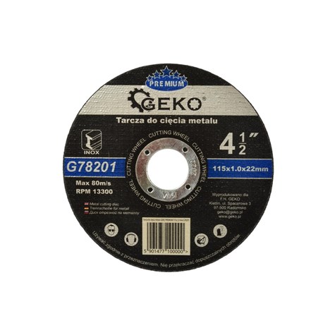 Metal Cutting Disc GEKO Premium 115x1x22,2mm Inox