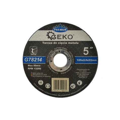 Metal Cutting Disc GEKO Premium 125x2x22,2mm