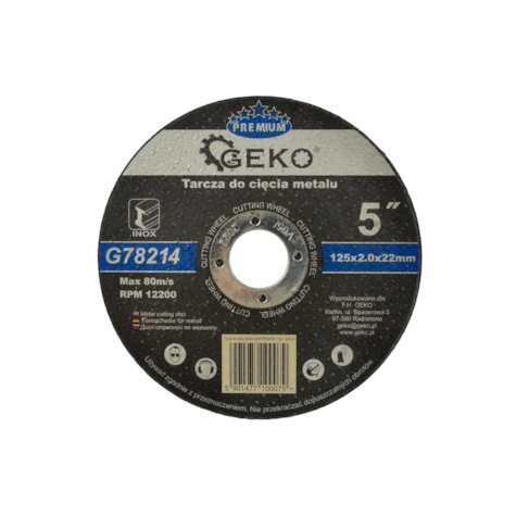 Tarcza do cięcia metalu GEKO PREMIUM 125x2 Inox (10/50/200/400)