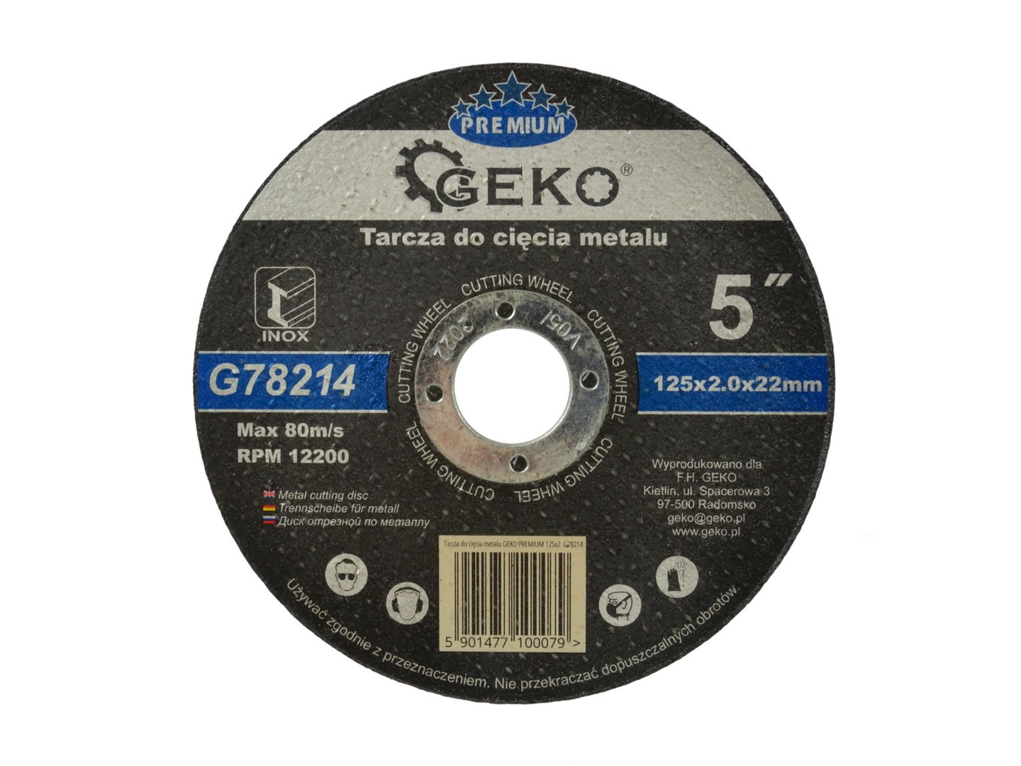 Metal Cutting Disc GEKO Premium 125x2x22,2mm