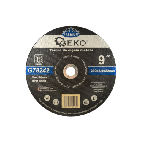 Tarcza do cięcia metalu GEKO PREMIUM 230x2 Inox (5/25/100)