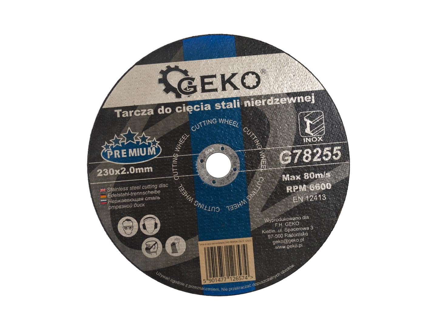 Stainless Steel Cutting Disc GEKO Premium 230x2,0x22,2mm