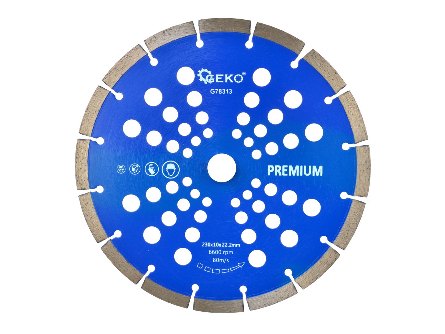 Tarcza diam.230x10x22,2mm segment. GEKO PREMIUM by laser (25)