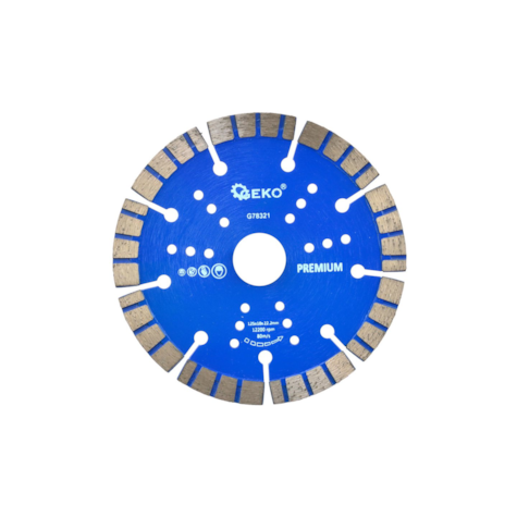 Tarcza diam.125x10x22,2mm turbo GEKO PREMIUM by laser(100)