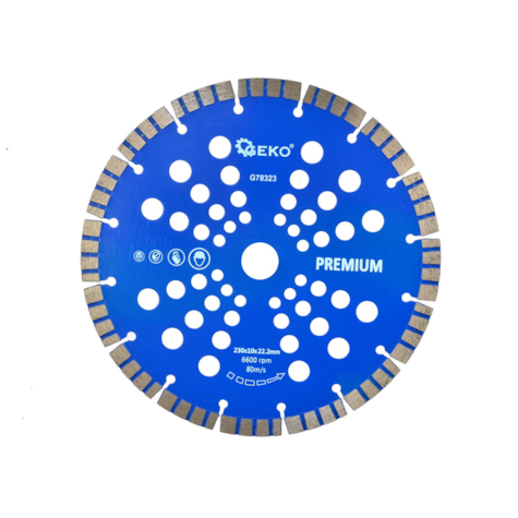 Tarcza diam.230x10x22,2mm turbo GEKO PREMIUM by laser(25)