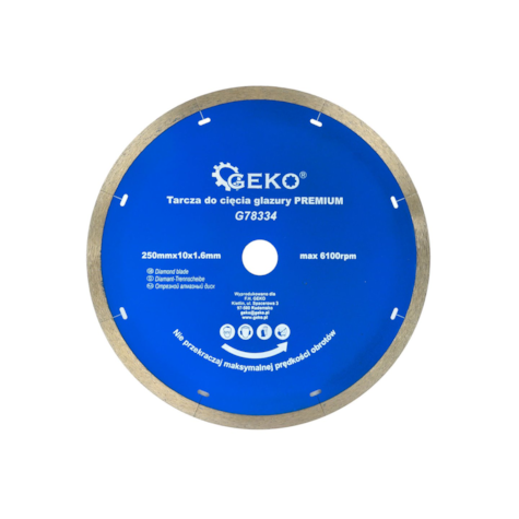 Tarcza do cięcia glazury 250mmx10x1.6mm PREMIUM (25)