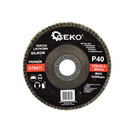 Silicon Carbide Flap Disc 125mm Grit 40 GEKO Premium