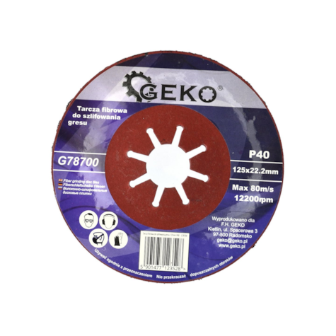 Coarse Grit Fiber Disc 125mm P40