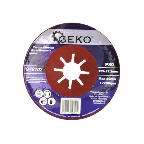 Coarse Grit Fiber Disc 125mm P80