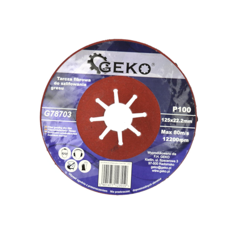 Coarse Grit Fiber Disc 125mm P100