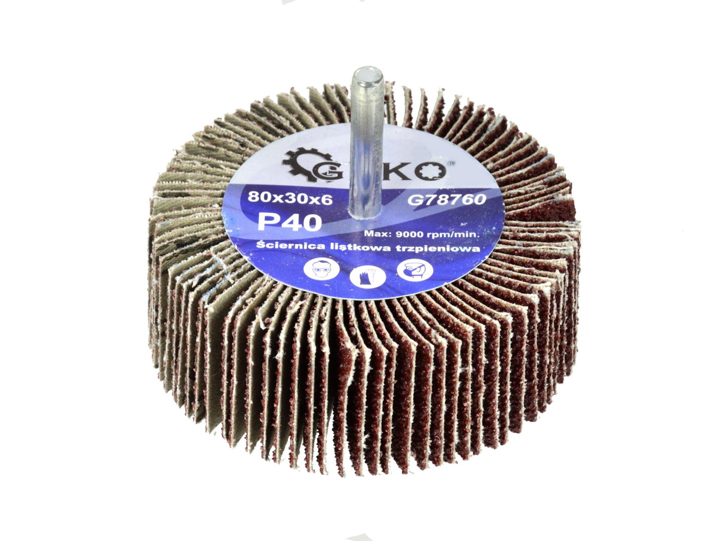 Abrasive Flap Wheel P40 80x30mm 6mm Arbor