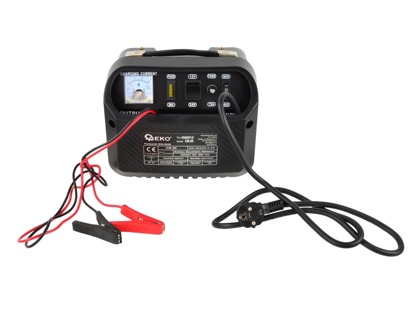 Battery charger with Euro Plug