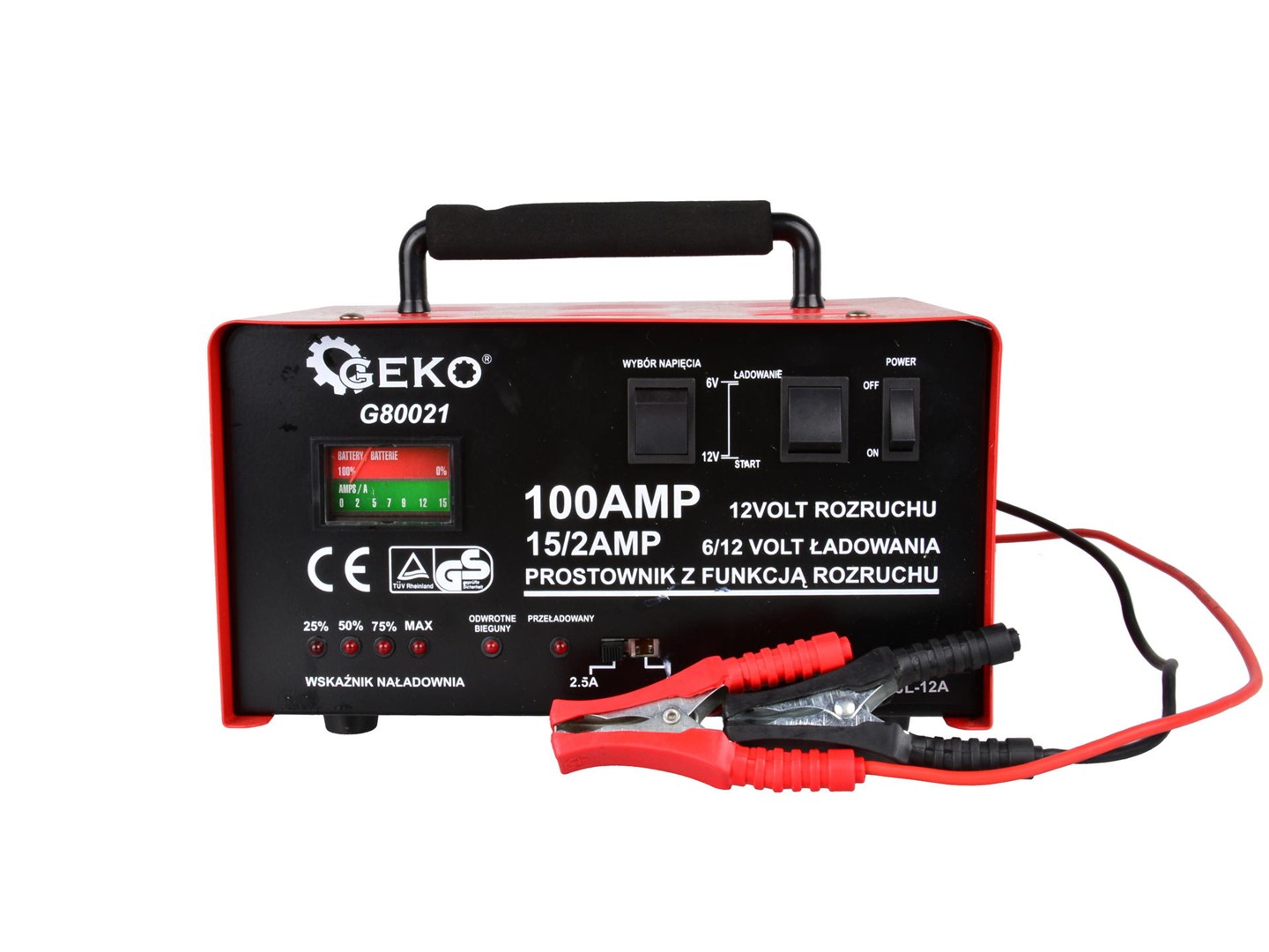 Battery charger with GS/CE 100A  6/12V GEKO