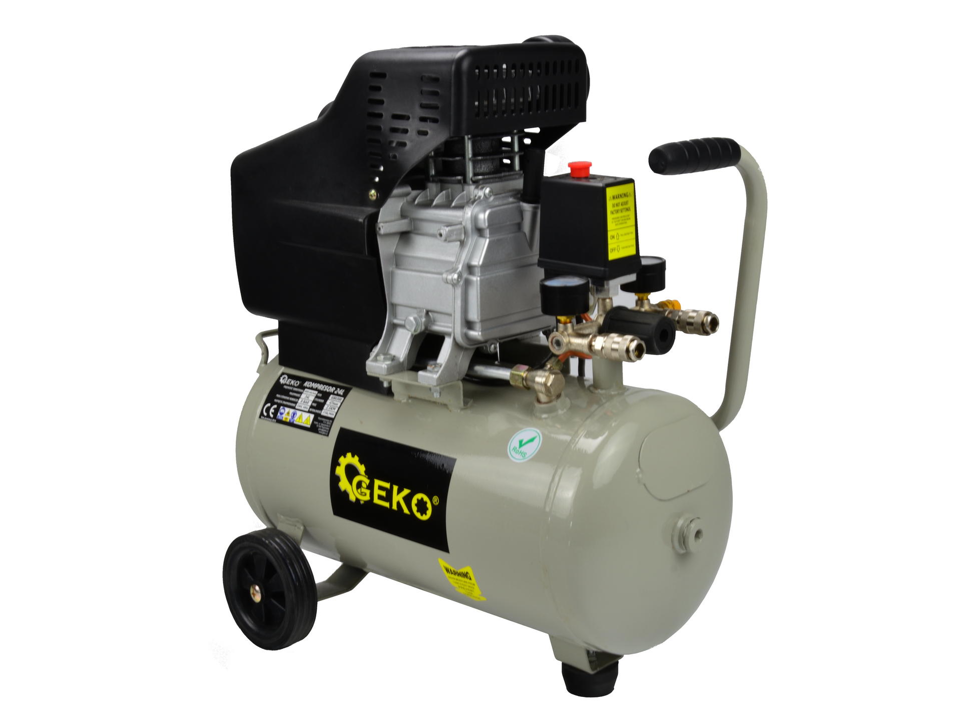 24L Oil Lubricated Air Compressor 8 bar 210 L/min