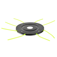 Trimmer plate for brush cutter