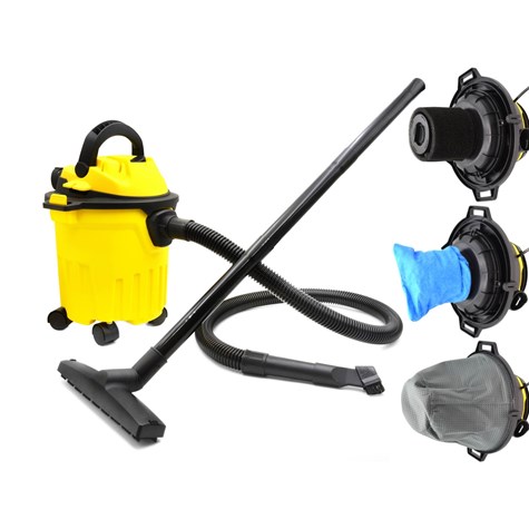 Industrial 15L Dry&Wet Vacuum Cleaner 1250W