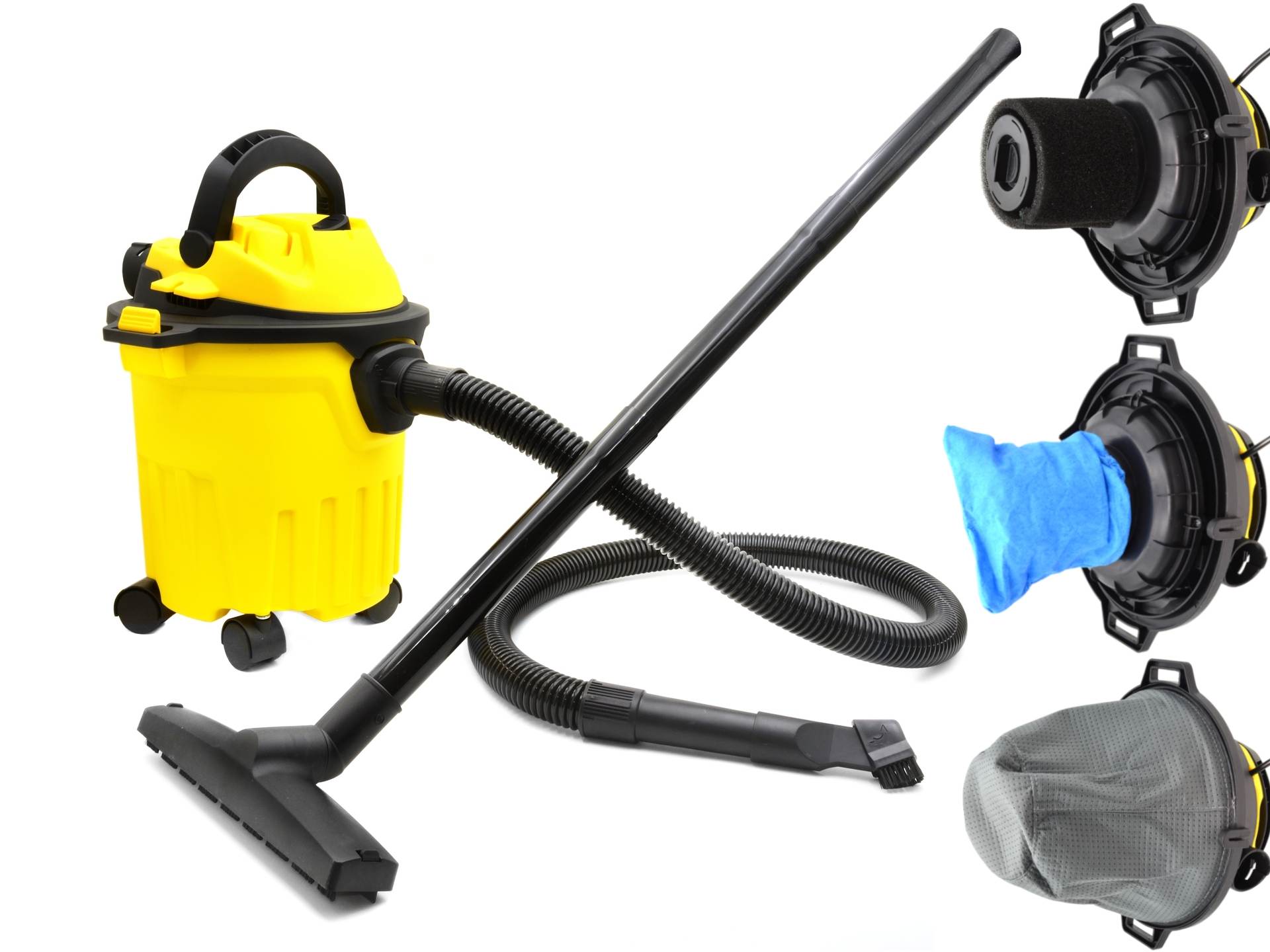 Industrial 15L Dry&Wet Vacuum Cleaner 1250W