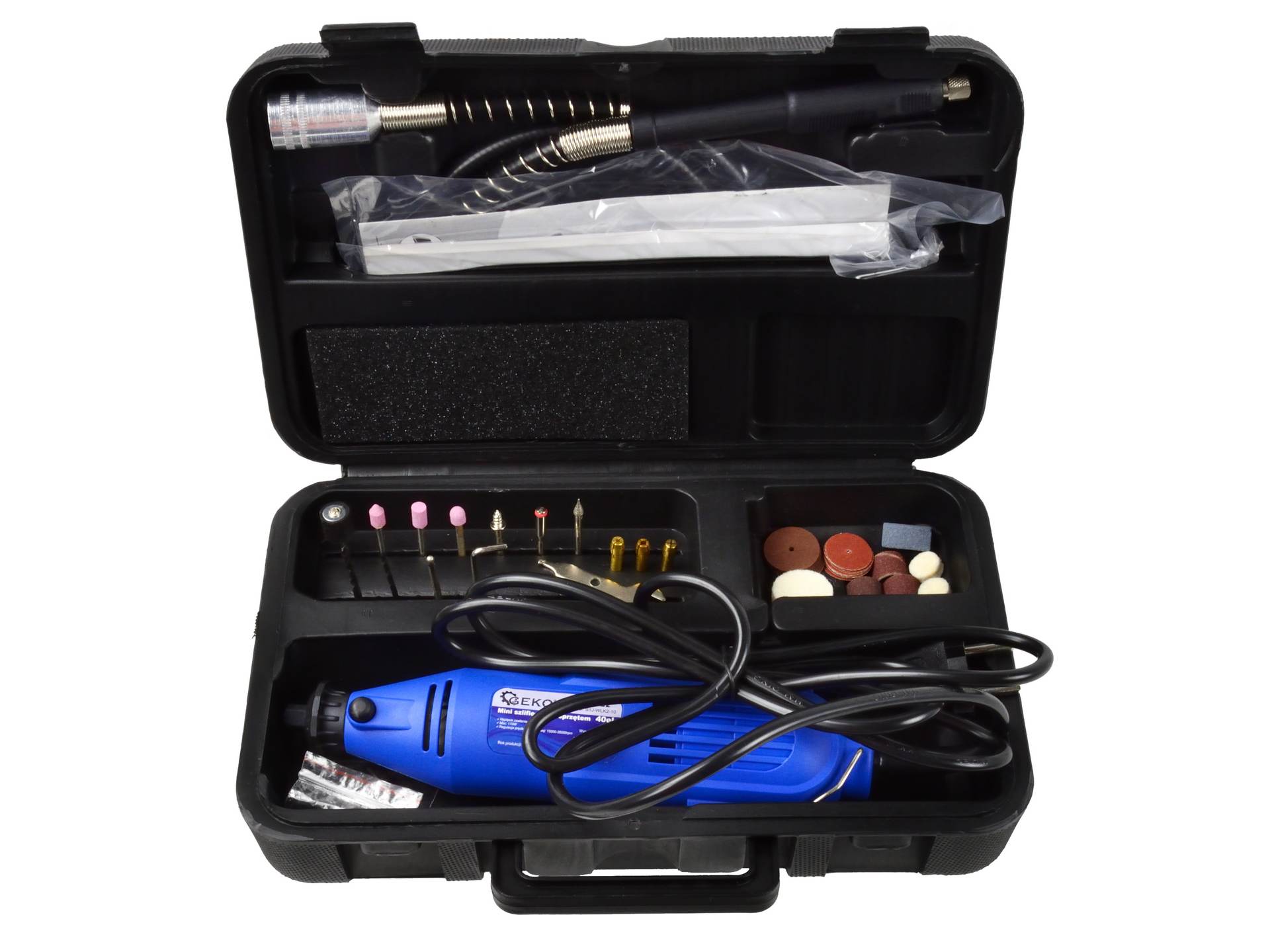 Rotary Tool with Flex Shaft and Accessories Assortment 40 pcs