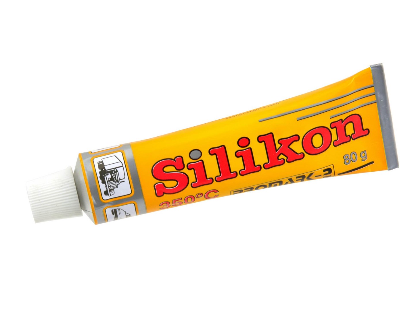 Vysokoteplotný silikón červený 80g (50)