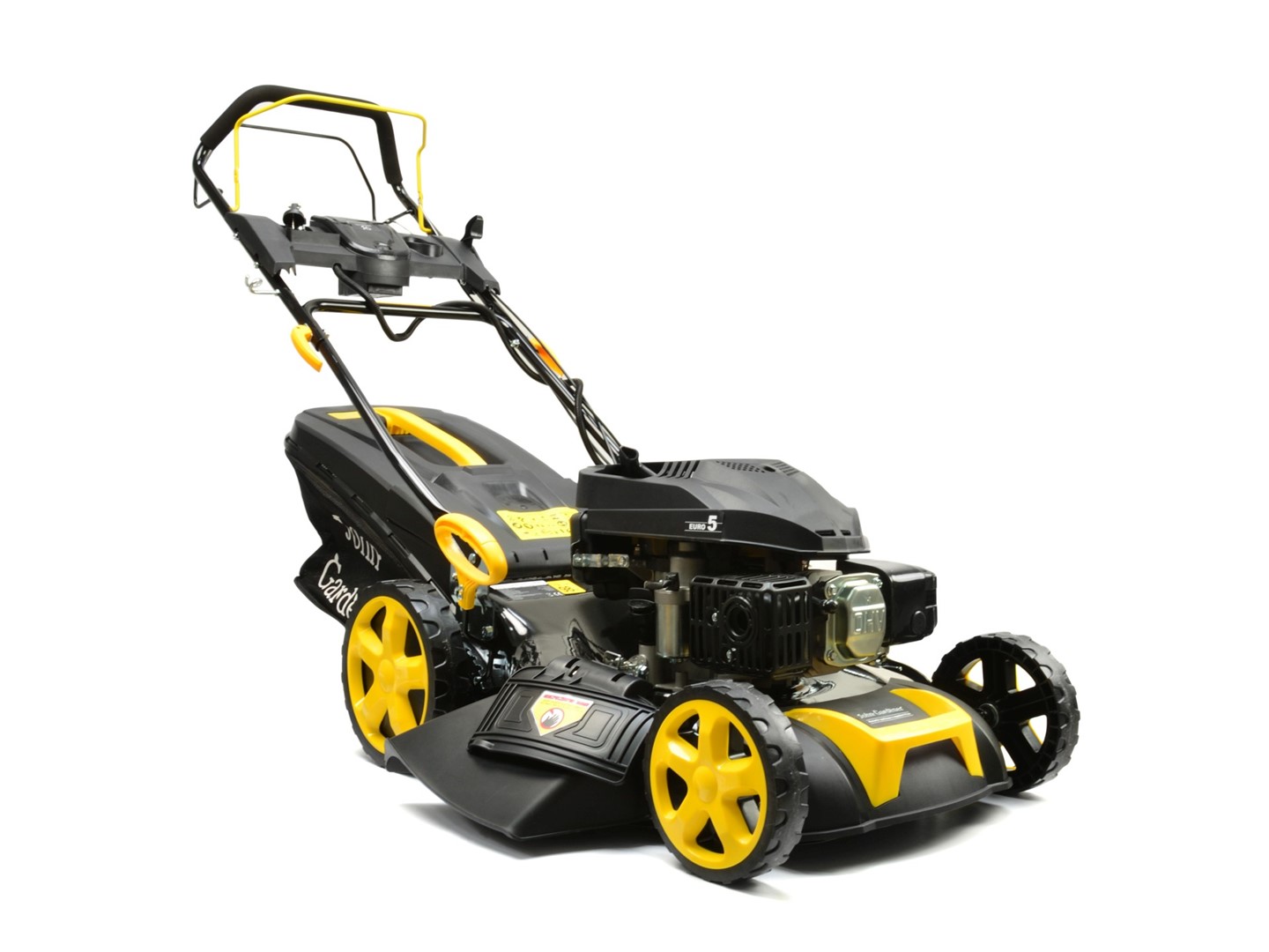 Lawn mower with drive and electronic start