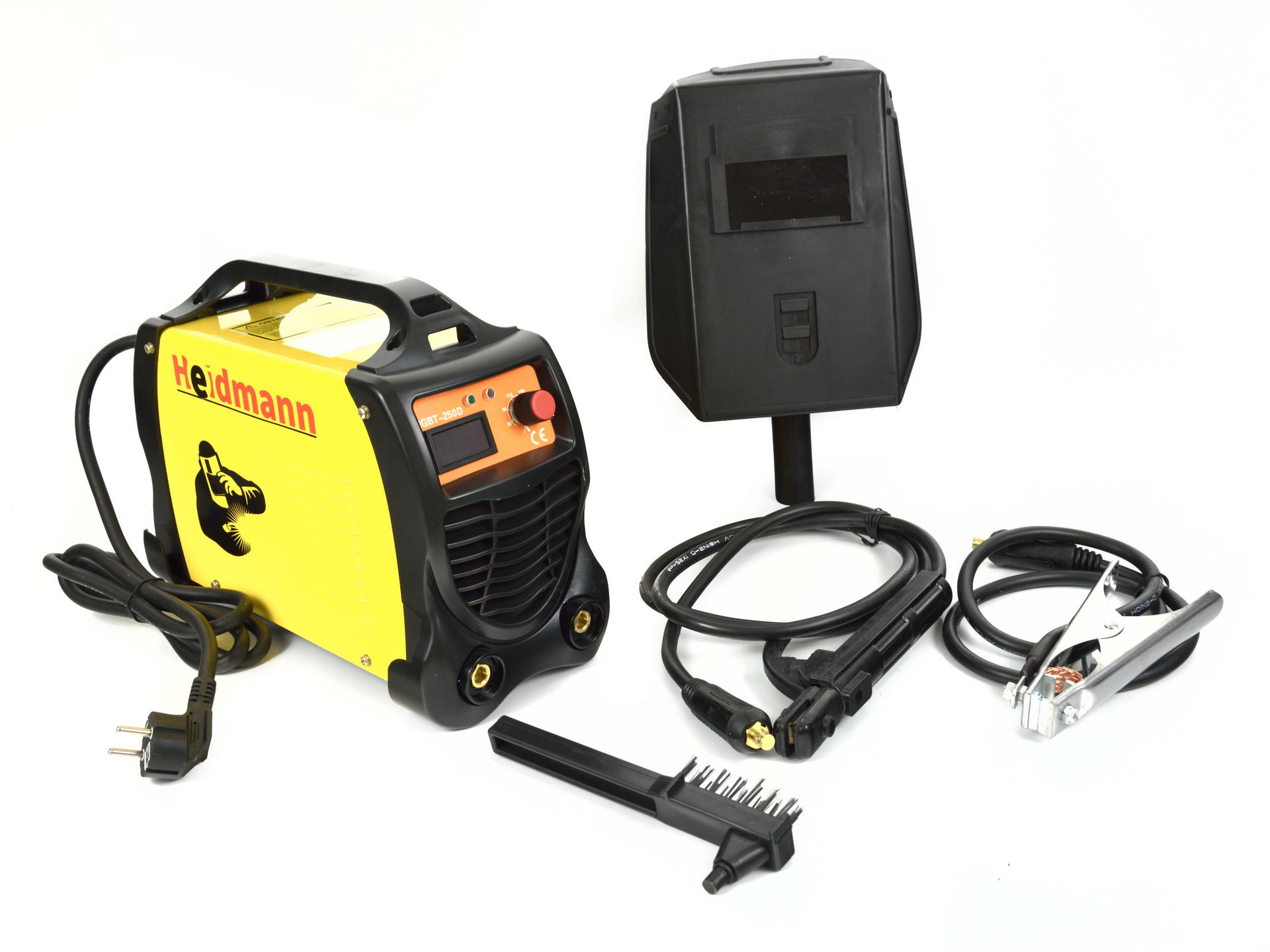 Welding machine with electronic counter