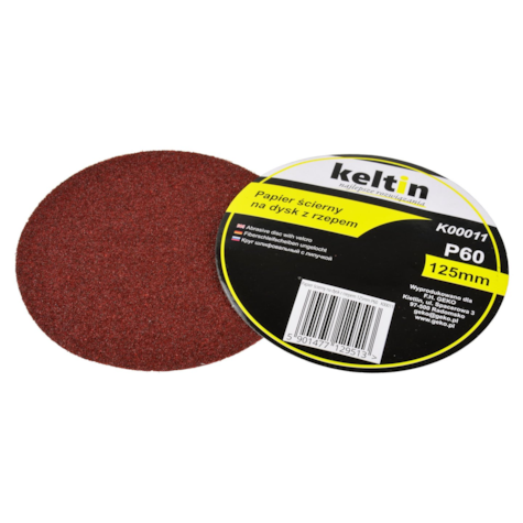 Aluminium oxide velcro disc 125mm P60