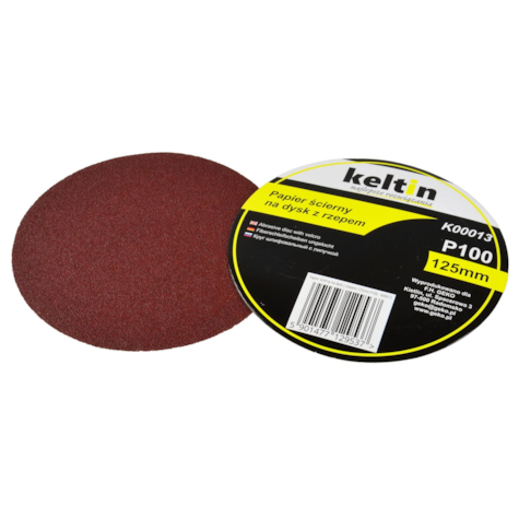 Aluminium oxide velcro disc 125mm P100