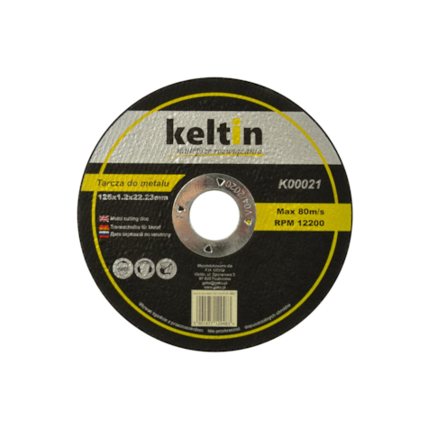Tarcza do cięcia metalu 125x1.2mm KELTIN (25/100/400)