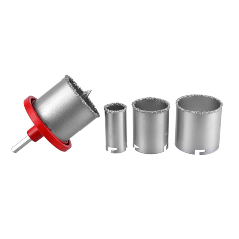 Tungsten Carbide Gritted Hole Saw Set 4 pcs