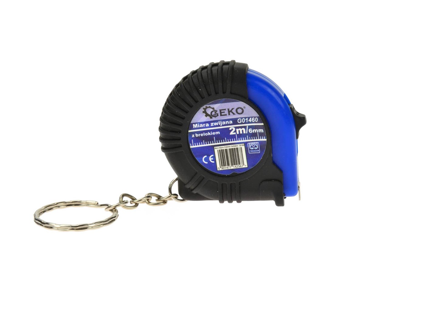 Measure Tape 2m x 6mm with Keyring GEKO