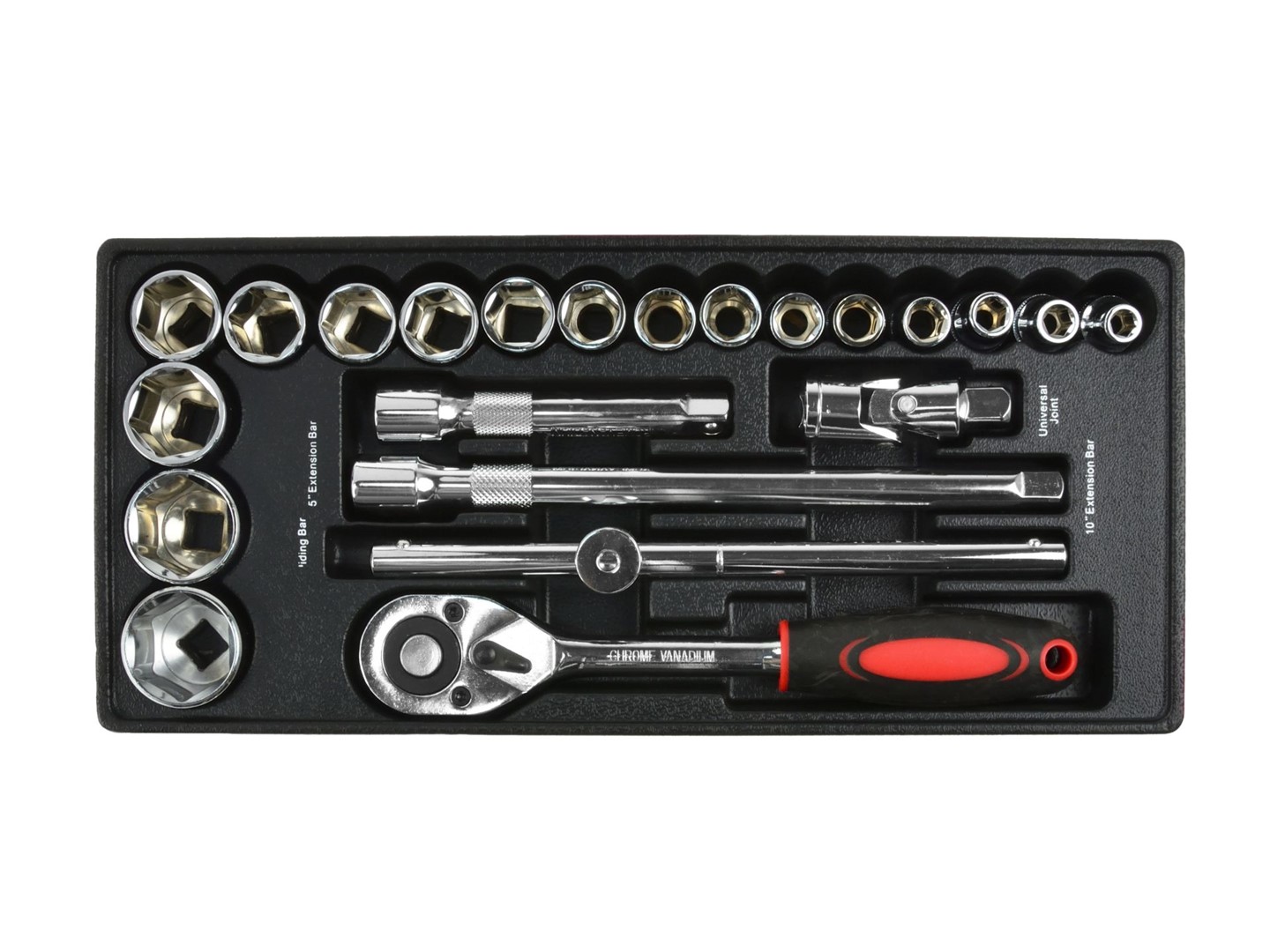 Socket Set 1/2  Drawer Insert Tray (22pcs)