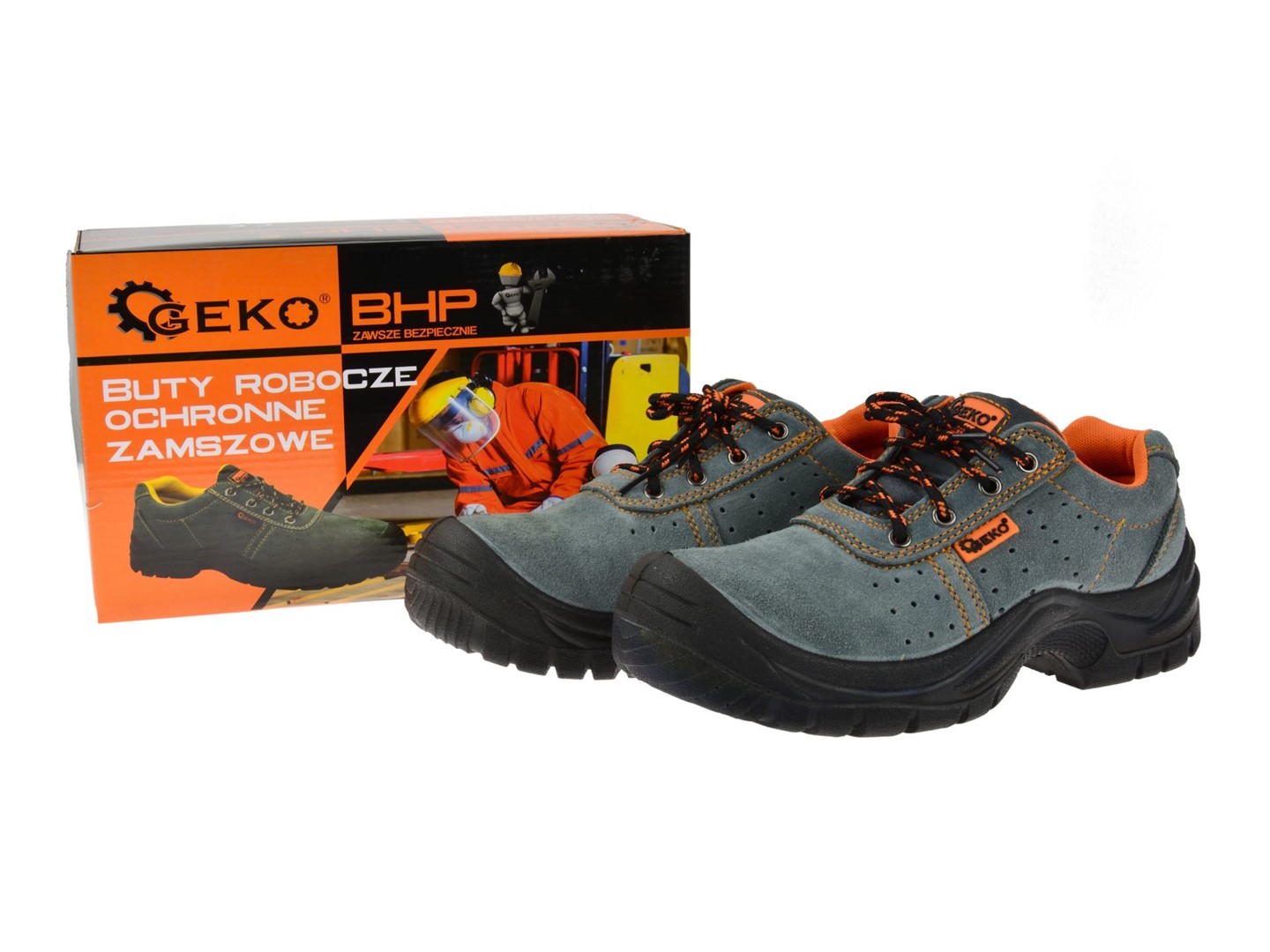 Safety shoes model no.03 size 39 - 47 (suede)