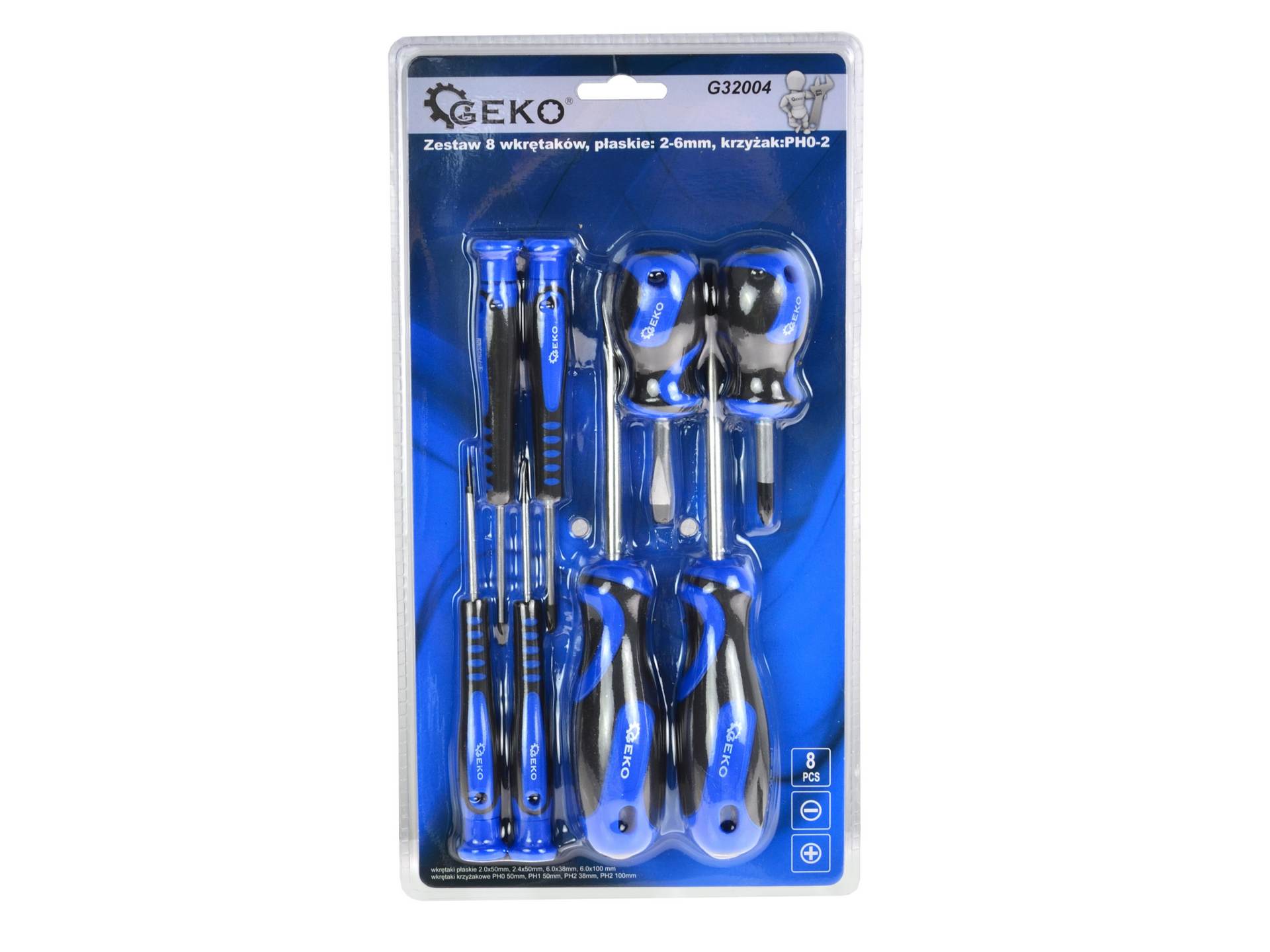 Standard and Precision Scredriver Set Philips & Slotted 8pcs