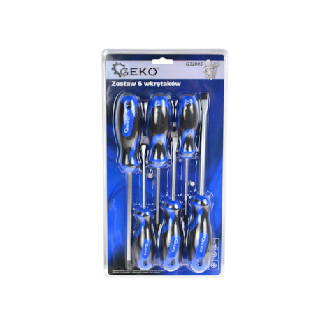 Screwdriver Set Philips & Slotted 6pcs