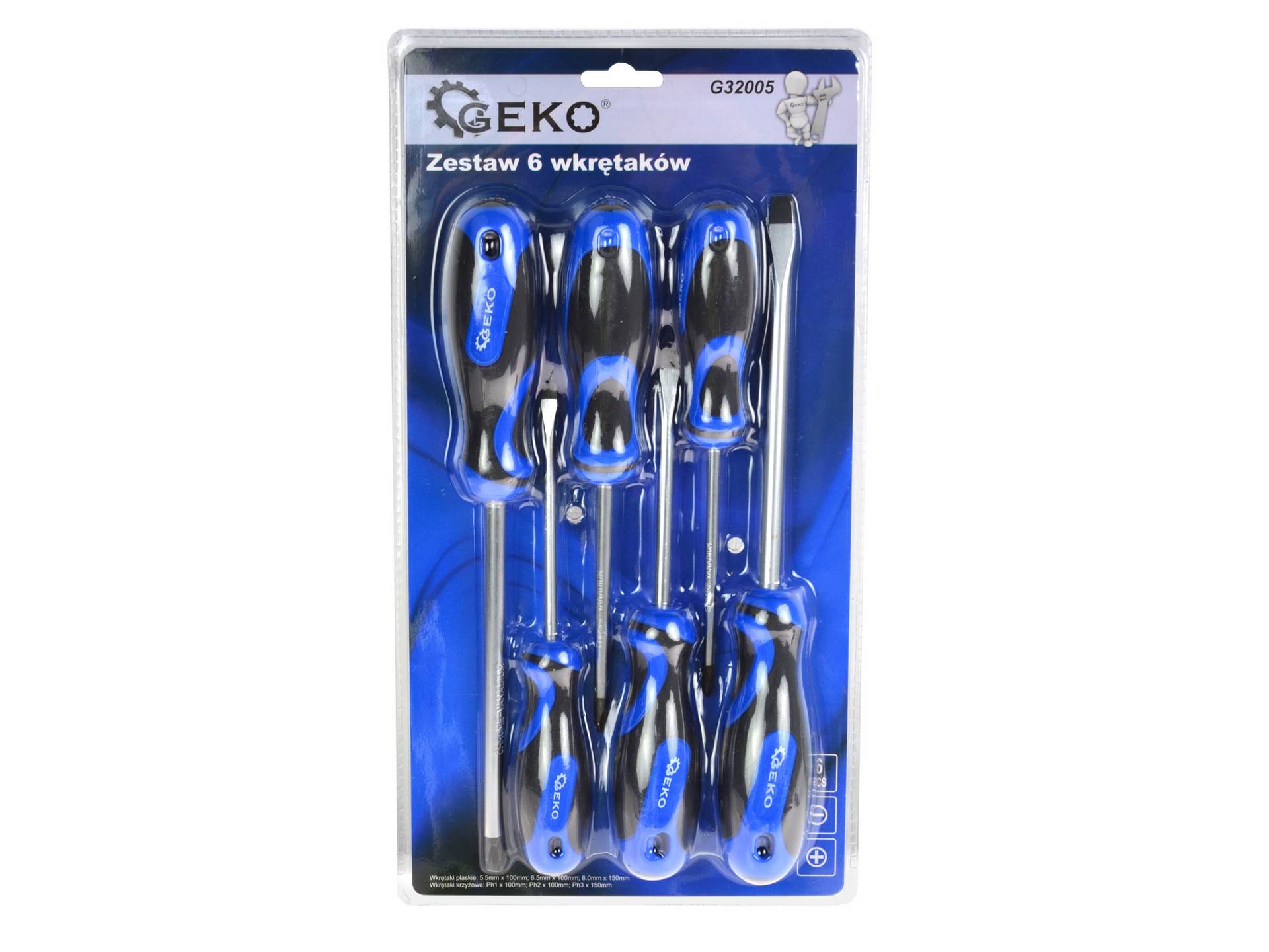 Screwdriver Set Philips & Slotted 6pcs