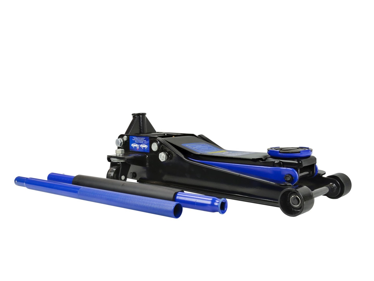 Low Profile Dual Pump Floor Jack 3T 75-500 mm GEKO Premium