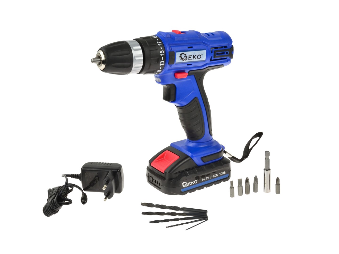 Cordless Hammer Drill 14.4V Double Speed with Case & Bits