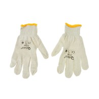 Natural white cotton glove