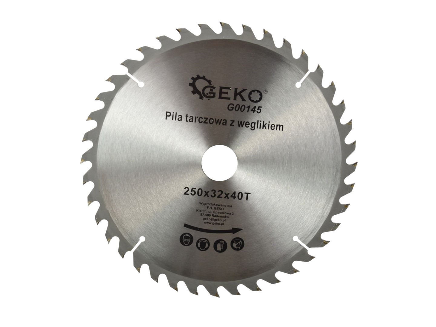 TCT circular saw blade for wood 250x32x40T